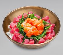 Поке боул с лососем и тунцом