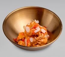 Хрустящие креветки в соусе том ям