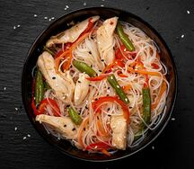 Фунчоза с курицей