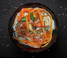 Фунчоза с овощами