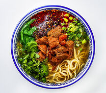 Рамен Ланьчжоу с тушеной говядиной