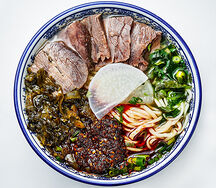 Рамен Шаньси с квашеной капустой