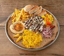 Шварма на тарелке