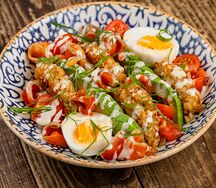 Латкес с лососем