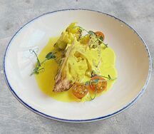 Цветная капуста с кокосовым соусом