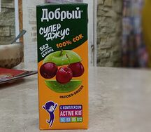 Сок Добрый Яблоко-вишня