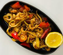 Сковородка с морепродуктами