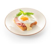 Картофельная вафля с мортаделлой