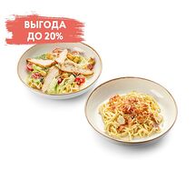 Комбо Салат с Пастой Карбонара