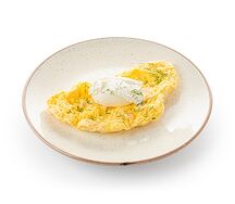 Омлет с лососем и крем-сыром