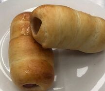 Сосиска в тесте с картошкой