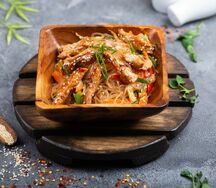 Вок Фунчоза со свининой и овощами