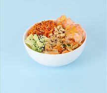 Поке острая креветка с ореховым соусом Большой