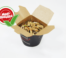 Гречневая лапша с курицей в соусе терияки