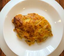 Тилапия с овощами под сыром