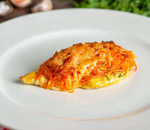 Пикантная курочка с корейской морковкой и сыром