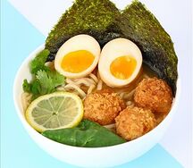 Мисо рамен с крокетами из лосося средний