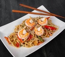Гречневая с креветками