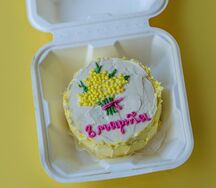 Бенто-торт Мимоза Шоколад-банан