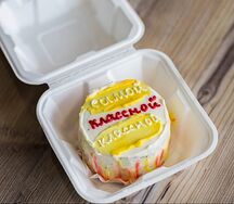 Бенто-торт с шоколадом и бананом Самой классной