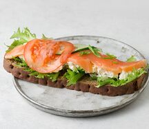 Тартин с семгой