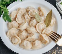 Пельмени лосось, 12 шт