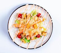 Салат Цезарь с креветкой