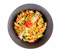 Лапша яичная с морепродуктами