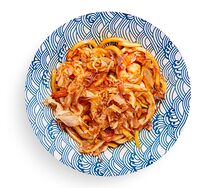 Яки-удон с морепродуктами