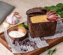 Гороховый суп с гренками 