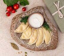 Вареники с картофелем и с луком