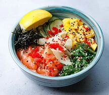 Боул с лососем