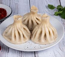 Хинкали с куриным жюльеном