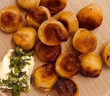 Пельмени ручной лепки жареные