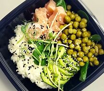 Боул с лососем