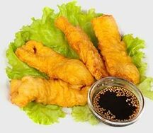 Лосось в темпуре