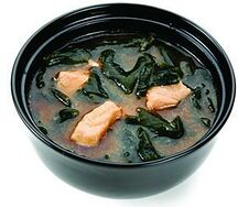 Мисо-суп с лососем