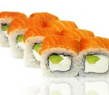 Ролл Филадельфия с яблоком