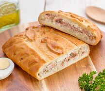 Кулебяка с кетой