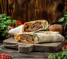 Люля-кебаб из баранины с сыром и грибами