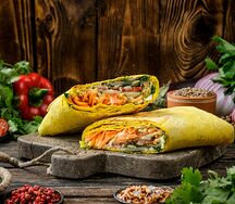 Вегетарианская шаурма Вип в сырном лаваше