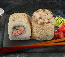 Ролл Вулкан с угрём