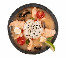 Том ям с лососем мини