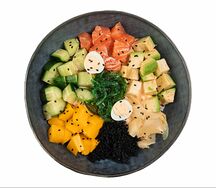 Поке с лососем мини