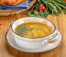 Куриный суп с домашней лапшой