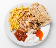 Гиро на тарелке