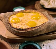 Мега хачапури по-аджарски