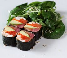 Сашими-ролл с креветкой