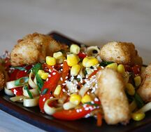 Сочная курица с пшеничной лапшой