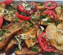 Овощи на сковороде 